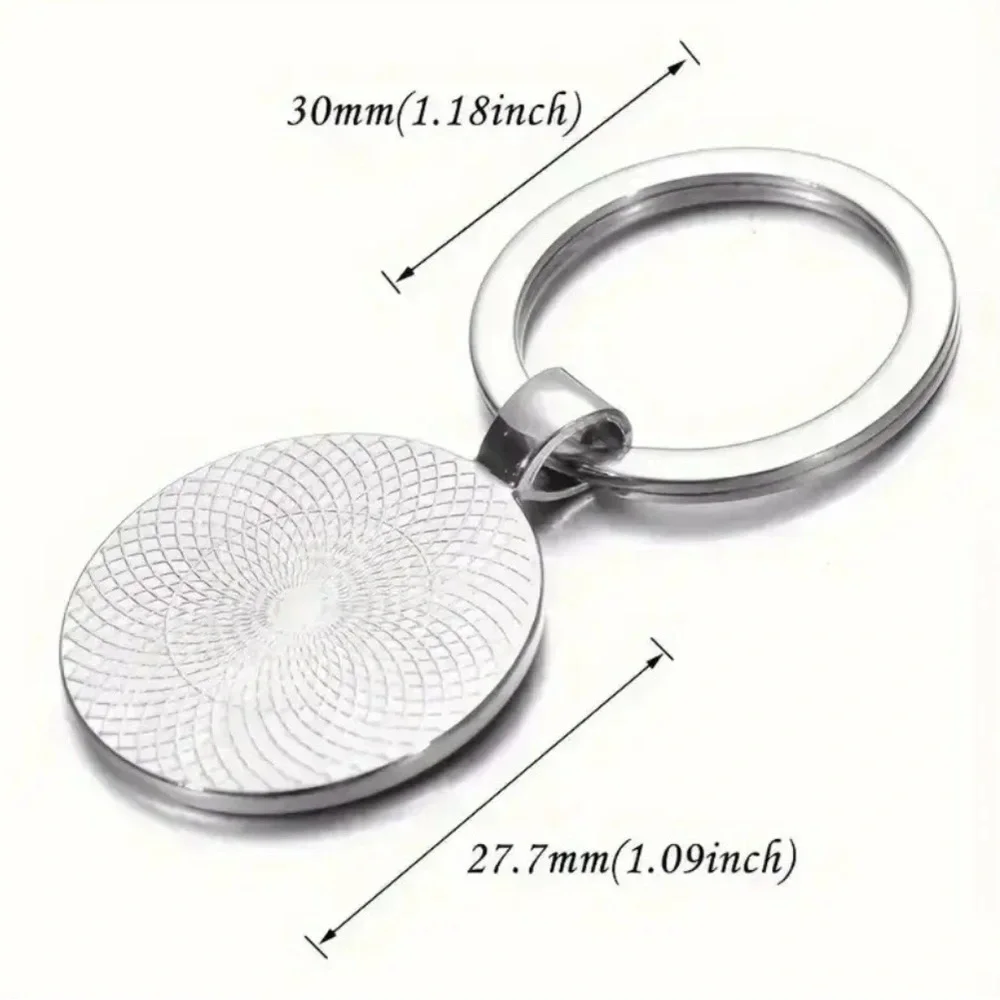 Red Cardinal Keychain with “I am always with you” phrase, NEW